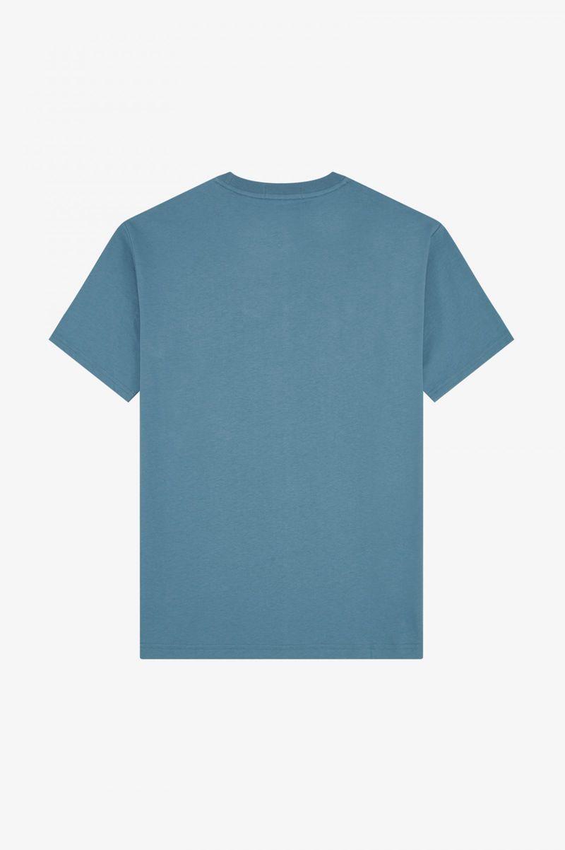 Grey Blue Fred Perry Crew Neck Women's T Shirts | PH 2031MQZA